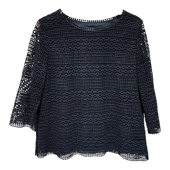 Talbots Crochet Lace Top - Picture 1 of 6